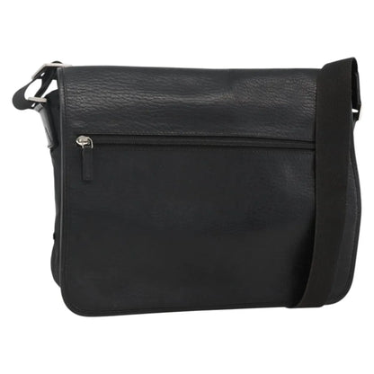 Salvatore Ferragamo Vintage Leather, Black, Nylon, Shoulder Bag