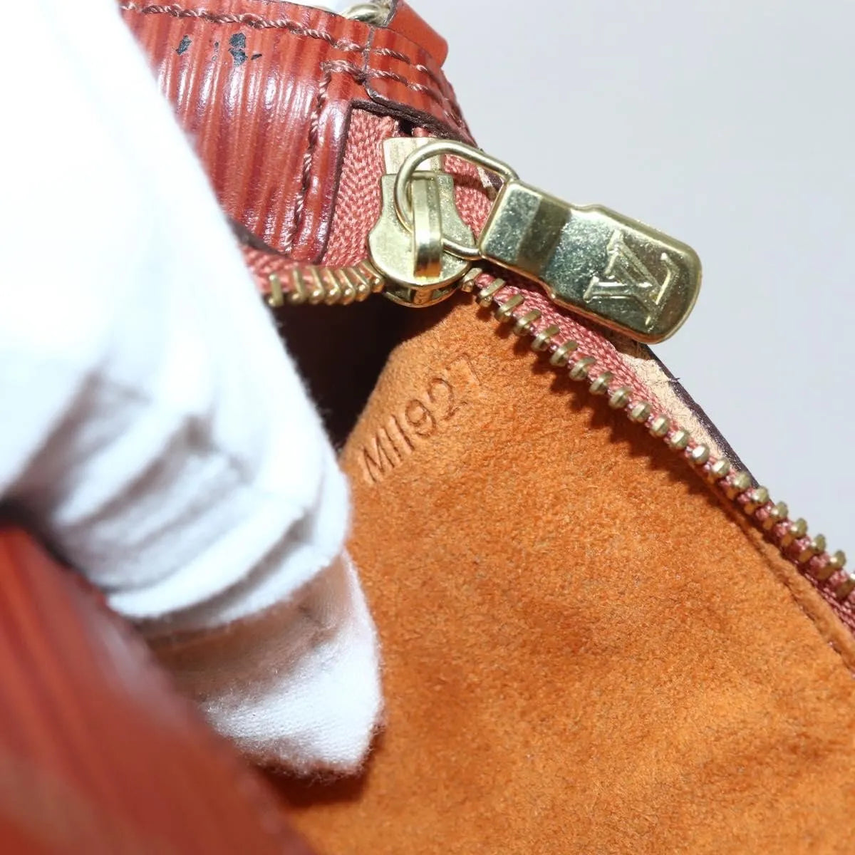 Louis Vuitton Soufflot Pochette Epi Leather, Brown, Leather, Clutch