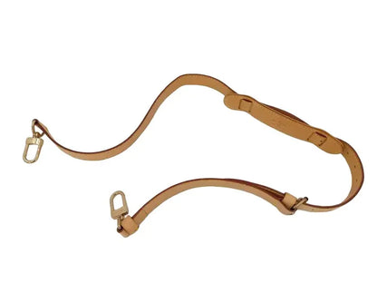 Louis Vuitton Adjustable shoulder strap leather, Beige, Leather, Straps