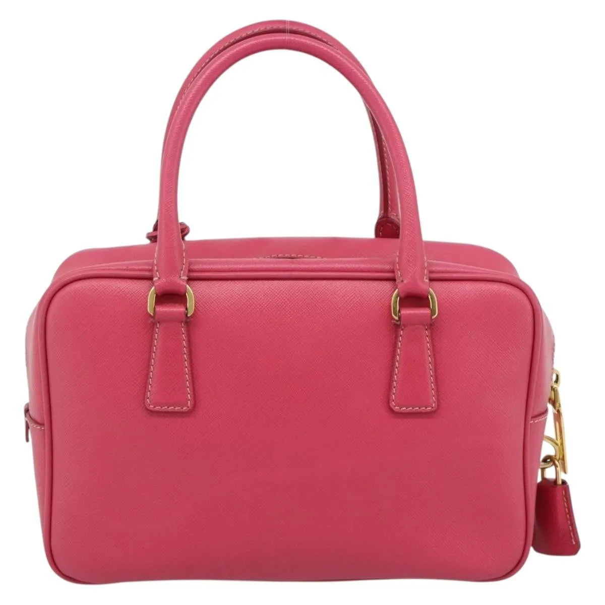 Prada Bauletto Saffiano Leather, Pink, Leather, Handbag