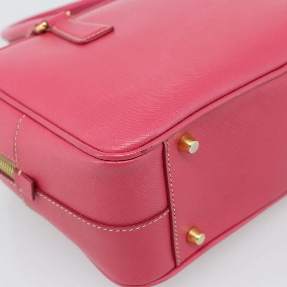 Prada Bauletto Saffiano Leather, Pink, Leather, Handbag