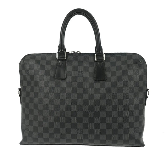 Louis Vuitton Porte-Documents Jour Damier Graphite, Gray, Canvas, Briefcase