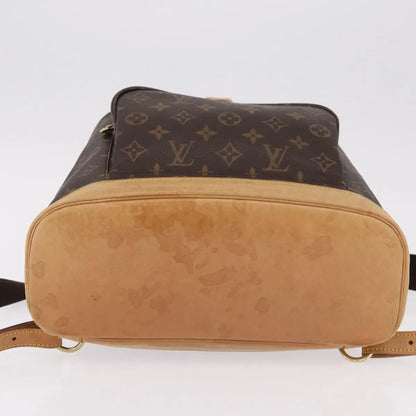 Louis Vuitton Montsouris Monogram, Brown, Canvas, Backpack