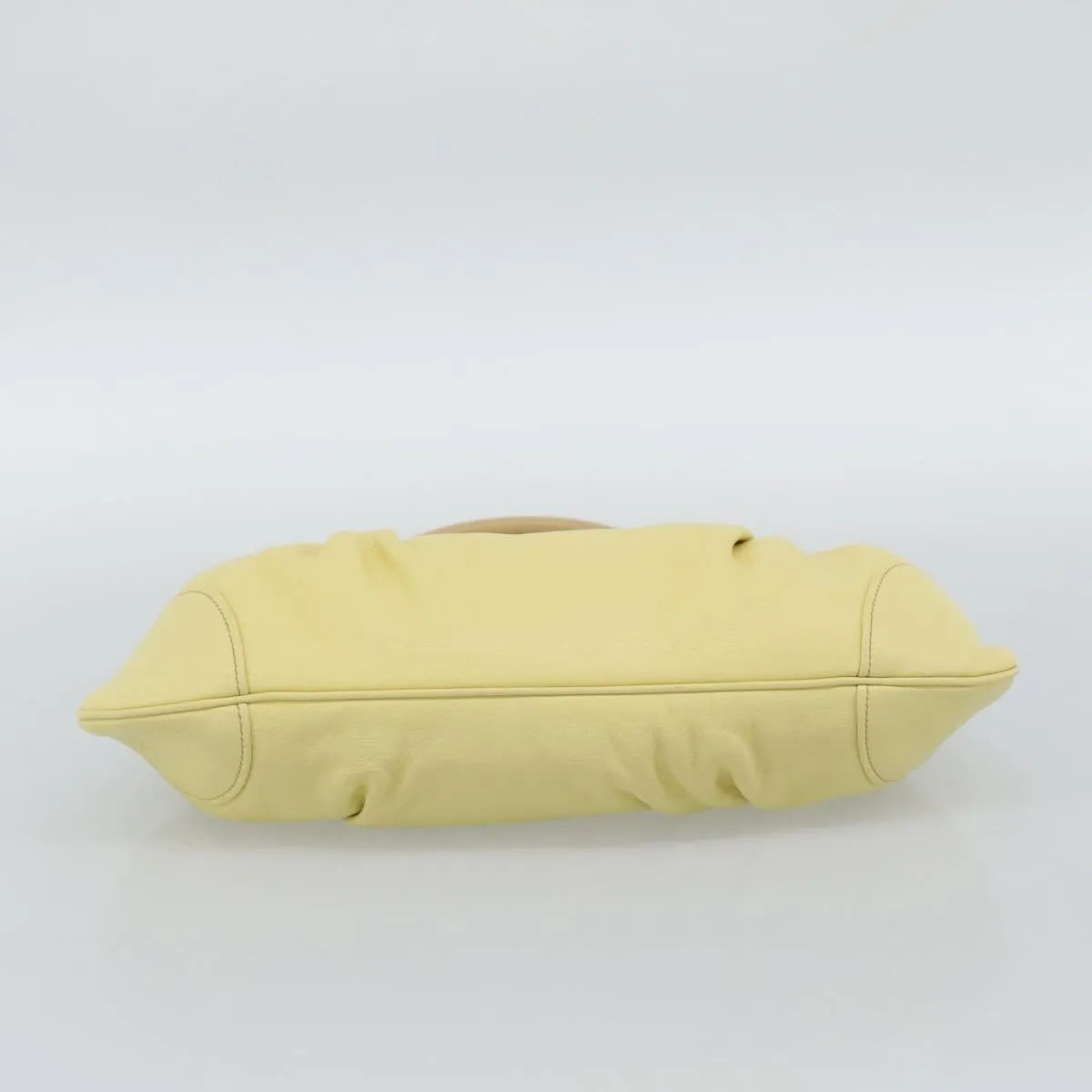 Salvatore Ferragamo Gancini Leather, Yellow, Leather, Handbag