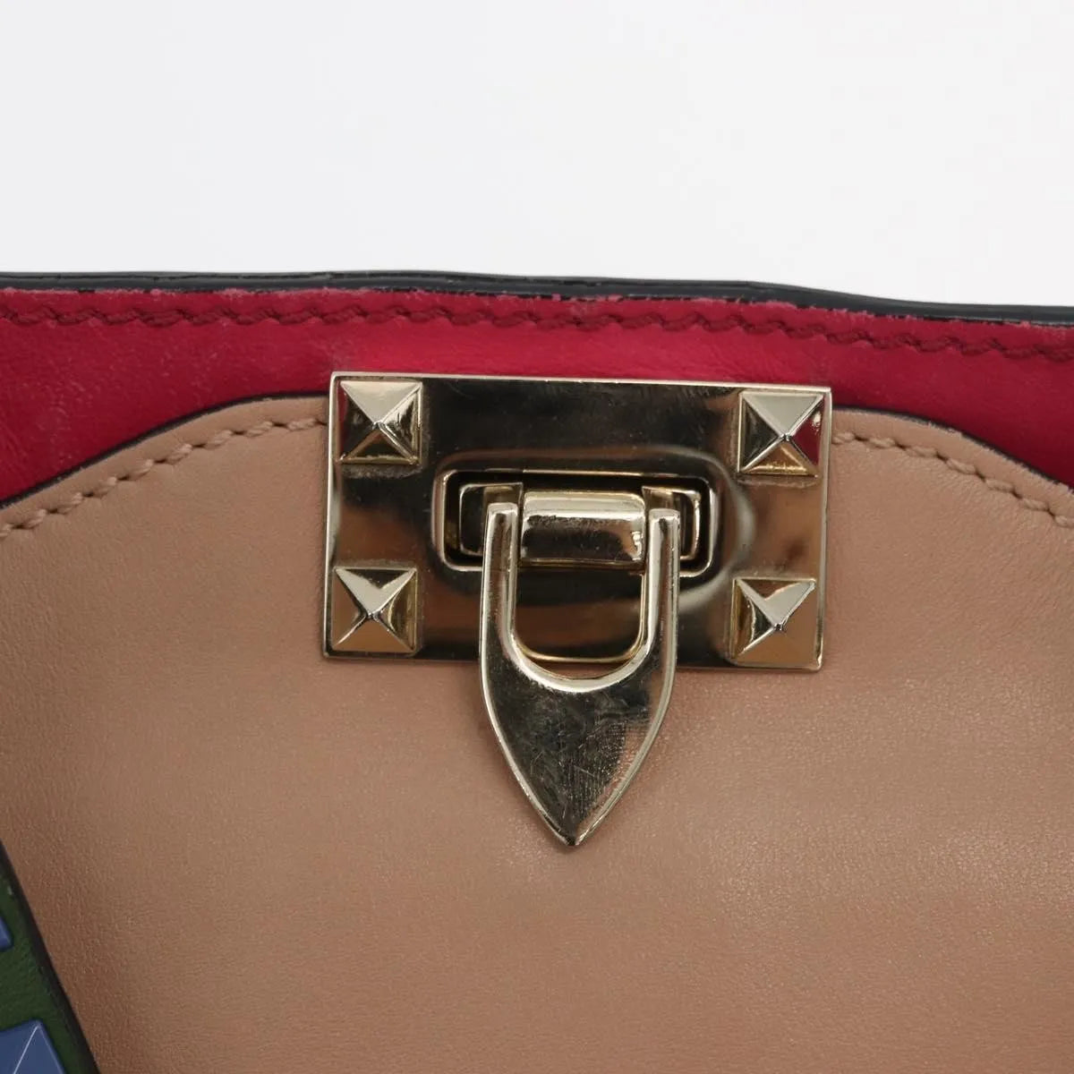 Valentino Garavani Rockstud Tote Soft Leather, Multicolour, Leather, Tote Bag