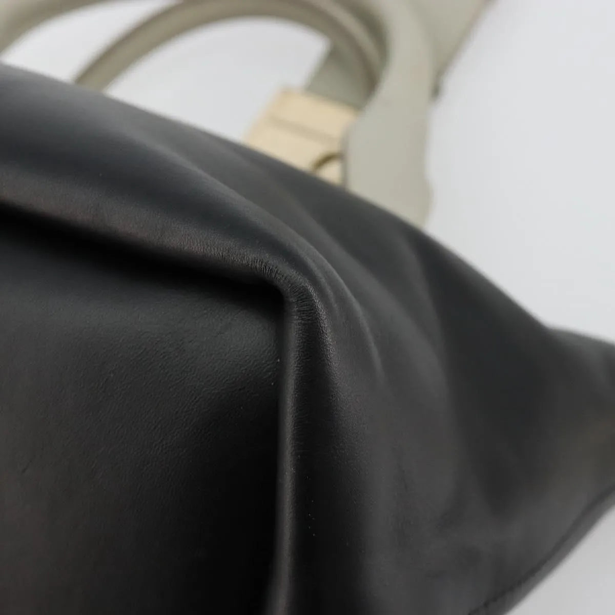 Chloe Bicolor Baylee Satchel Leather, Black, Leather, Handbag