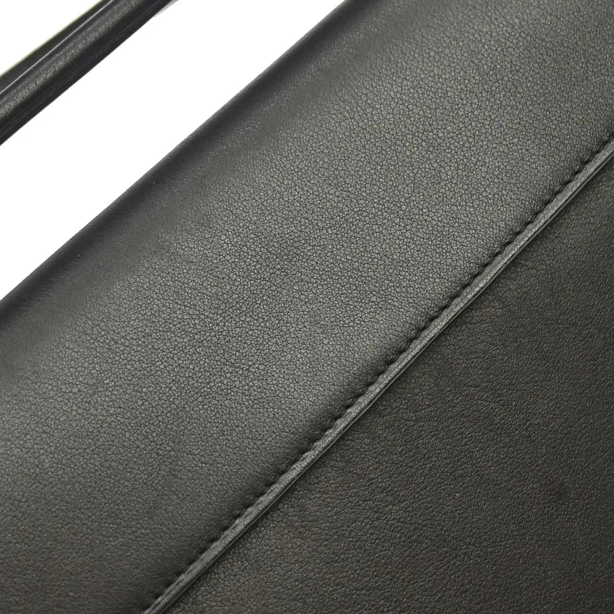 Cartier Cabochon Leather, Black, Leather, Handbag