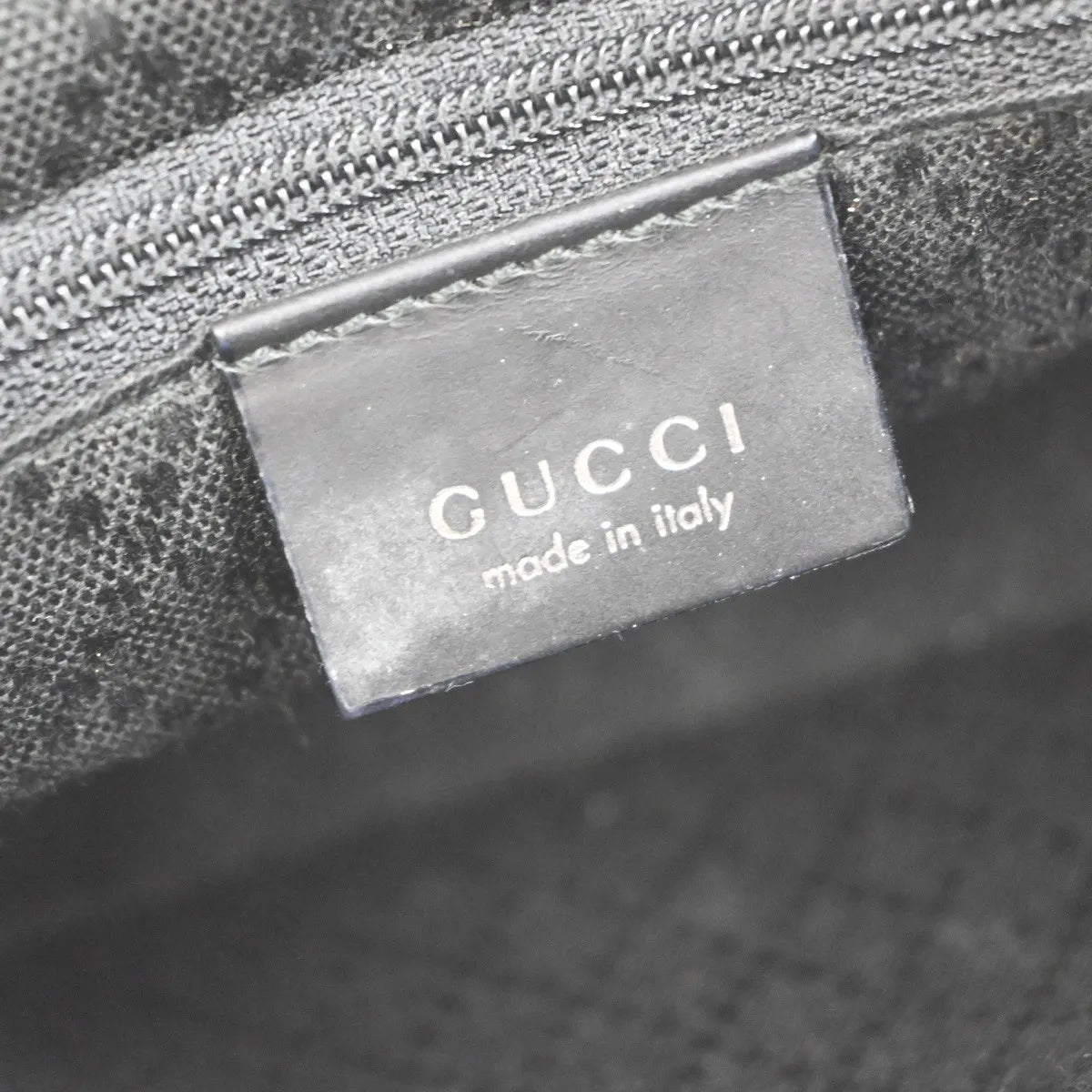 Gucci Zip Around Bowling GG Canvas and white leather, Black, Canvas, Handbag