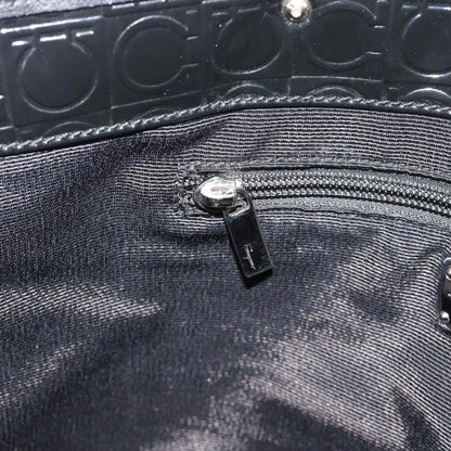 Salvatore Ferragamo Gancini Tote Patent leather, Black, Patent Leather, Tote Bag