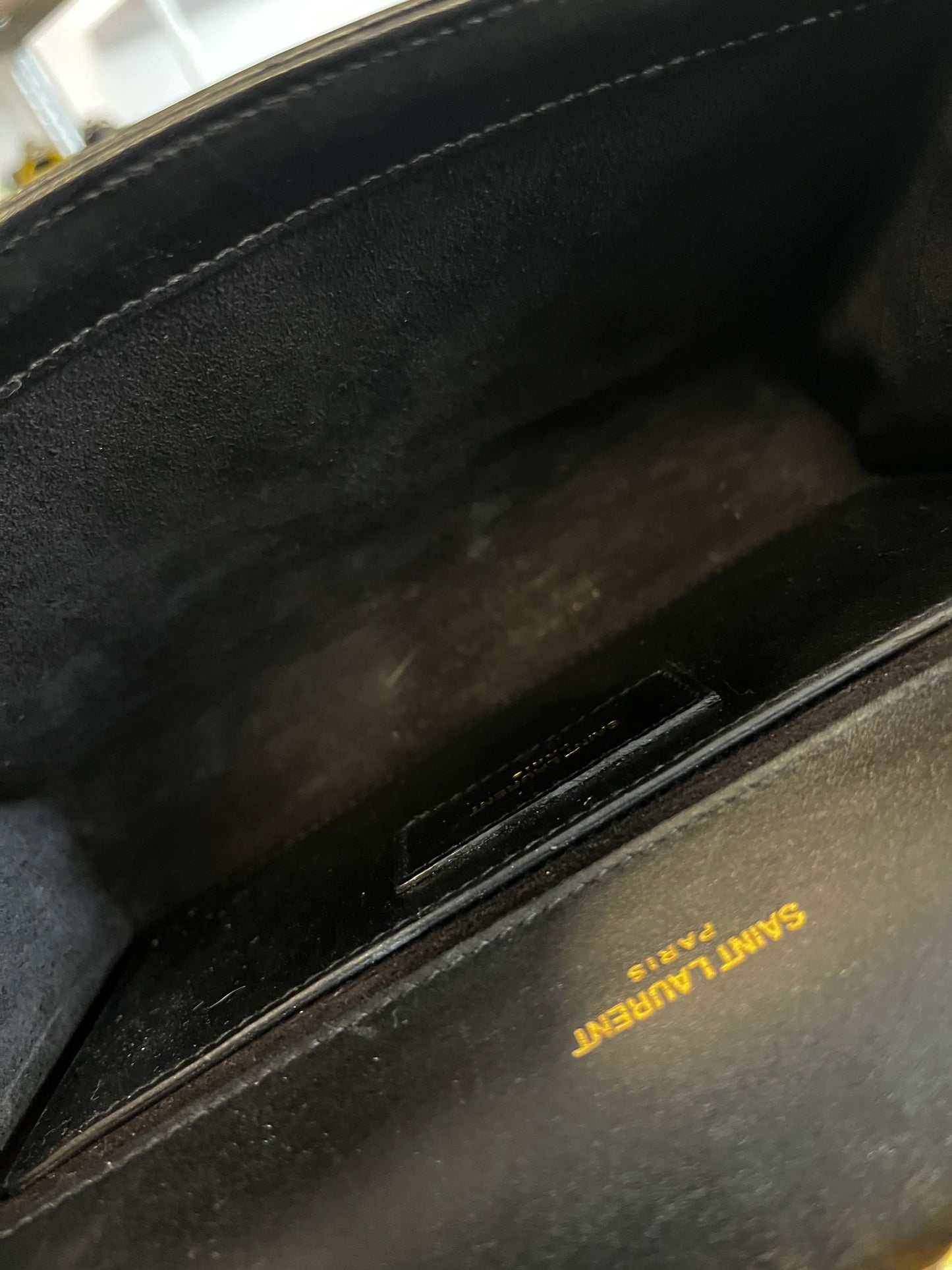 Saint Laurent Kate leather, Black, Leather, Shoulder Bag