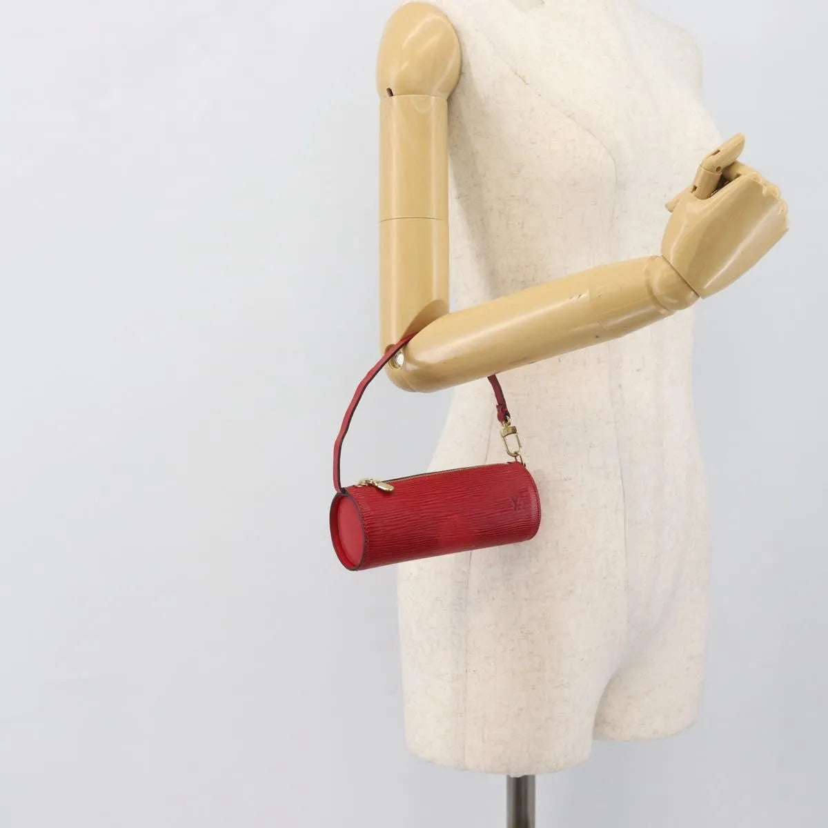 Louis Vuitton Soufflot Pochette Epi Leather, Red, Leather, Clutch