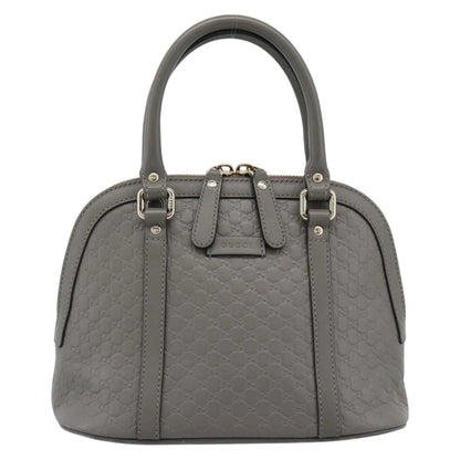 Gucci Convertible Dome Satchel Microguccissima Leather, Gray, Leather, Handbag