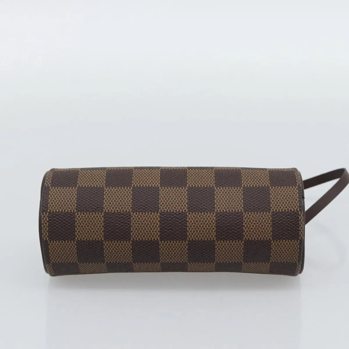 Louis Vuitton Papillon Pochette Damier Ebene, Brown, Canvas, Clutch