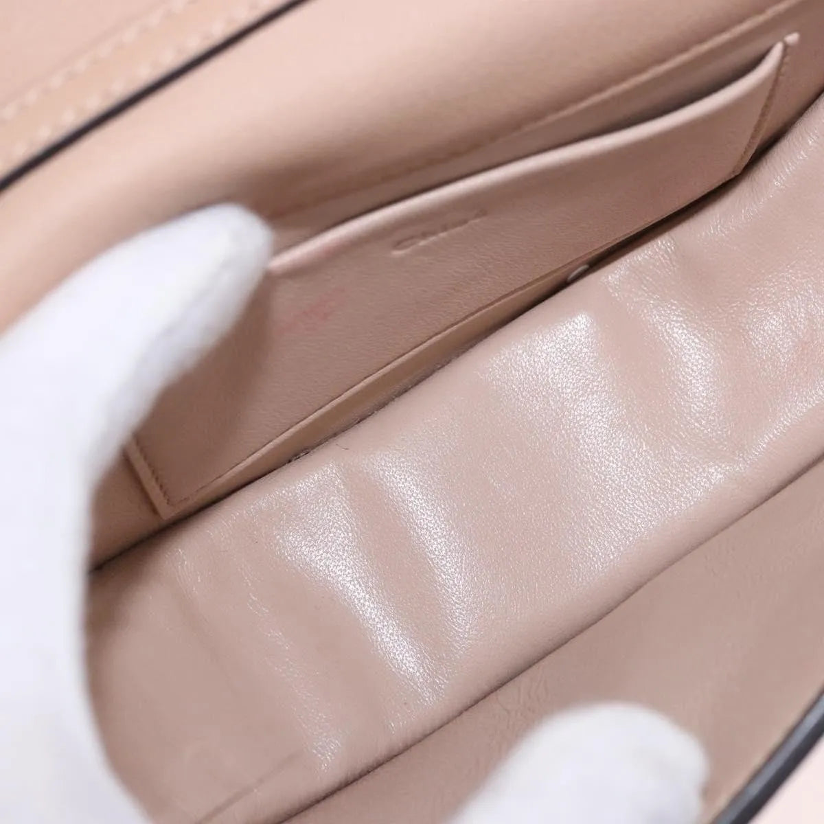 Chloe Nile Minaudière Leather, Pink, Leather, Handbag