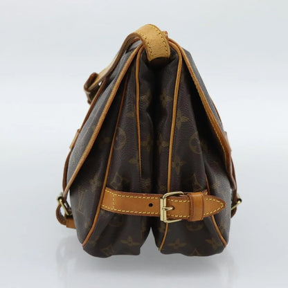 Louis Vuitton Saumur Monogram Canvas, Brown, Canvas, Shoulder Bag