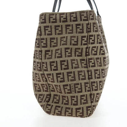 Fendi Vintage Shopping Tote Zucchino Canvas, Beige, Canvas, Shoulder Bag