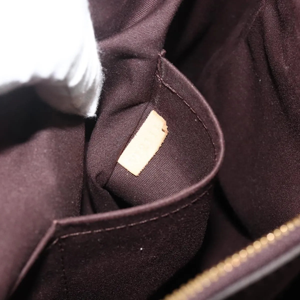 Louis Vuitton Melrose Avenue Monogram Vernis, Burgundy, Patent Leather, Handbag
