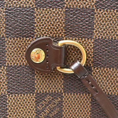 Louis Vuitton Neverfull Damier, Brown, Canvas, Tote Bag