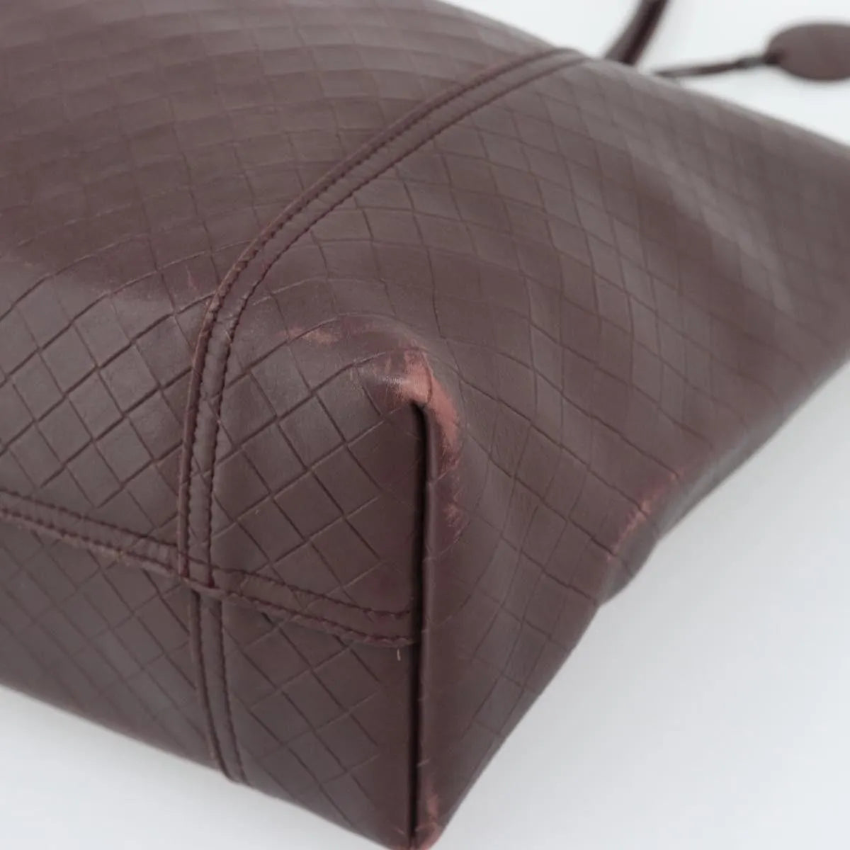 Bottega Veneta Intrecciomirage Tote Leather, Brown, Leather, Tote Bag
