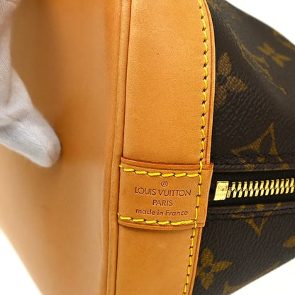 Louis Vuitton Alma Monogram, Brown, Canvas, Handbag