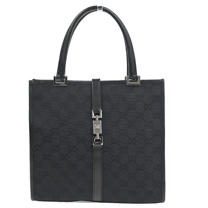Gucci Jackie Tote GG Canvas and leather, Black, Canvas, Handbag