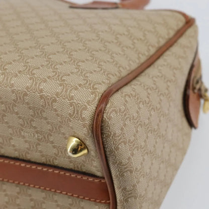 Celine Vintage Macadam Canvas, Beige, Canvas, Handbag