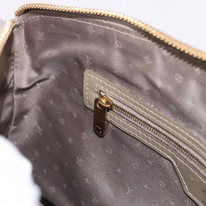 Louis Vuitton Suhali Lockit Leather, Gray, Leather, Handbag