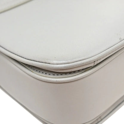 Celine C Bag Leather, Gray, Leather, Shoulder Bag