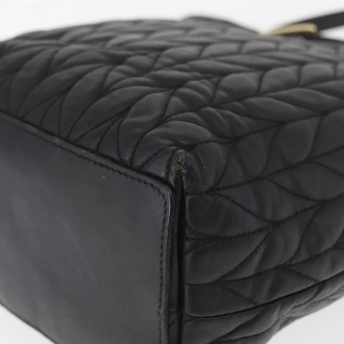 Gucci Vintage tote Leather, Black, Leather, Tote Bag
