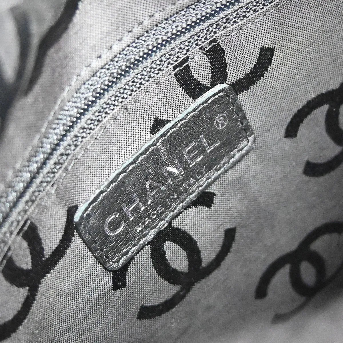 Chanel Cambon Tote Quilted Leather, Beige, Leather, Tote Bag