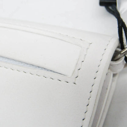 Burberry Olympia Flap Leather, White, Leather, Shoulder Bag
