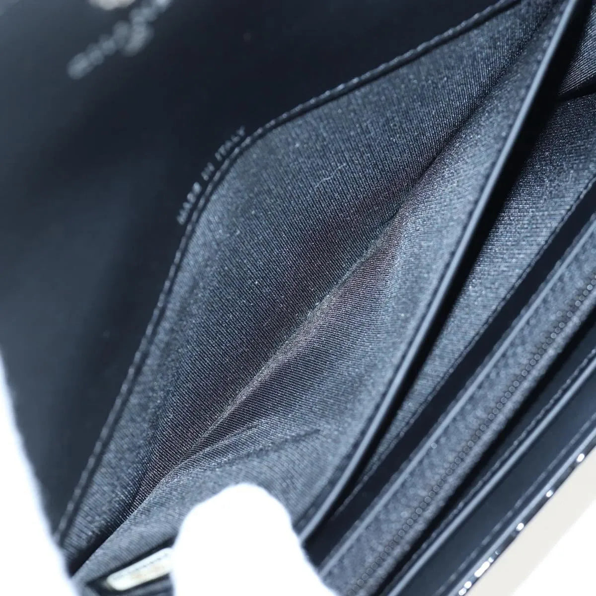 Chanel CC French Flap Quilted Patent Leather, Black, Patent Leather, Wallet