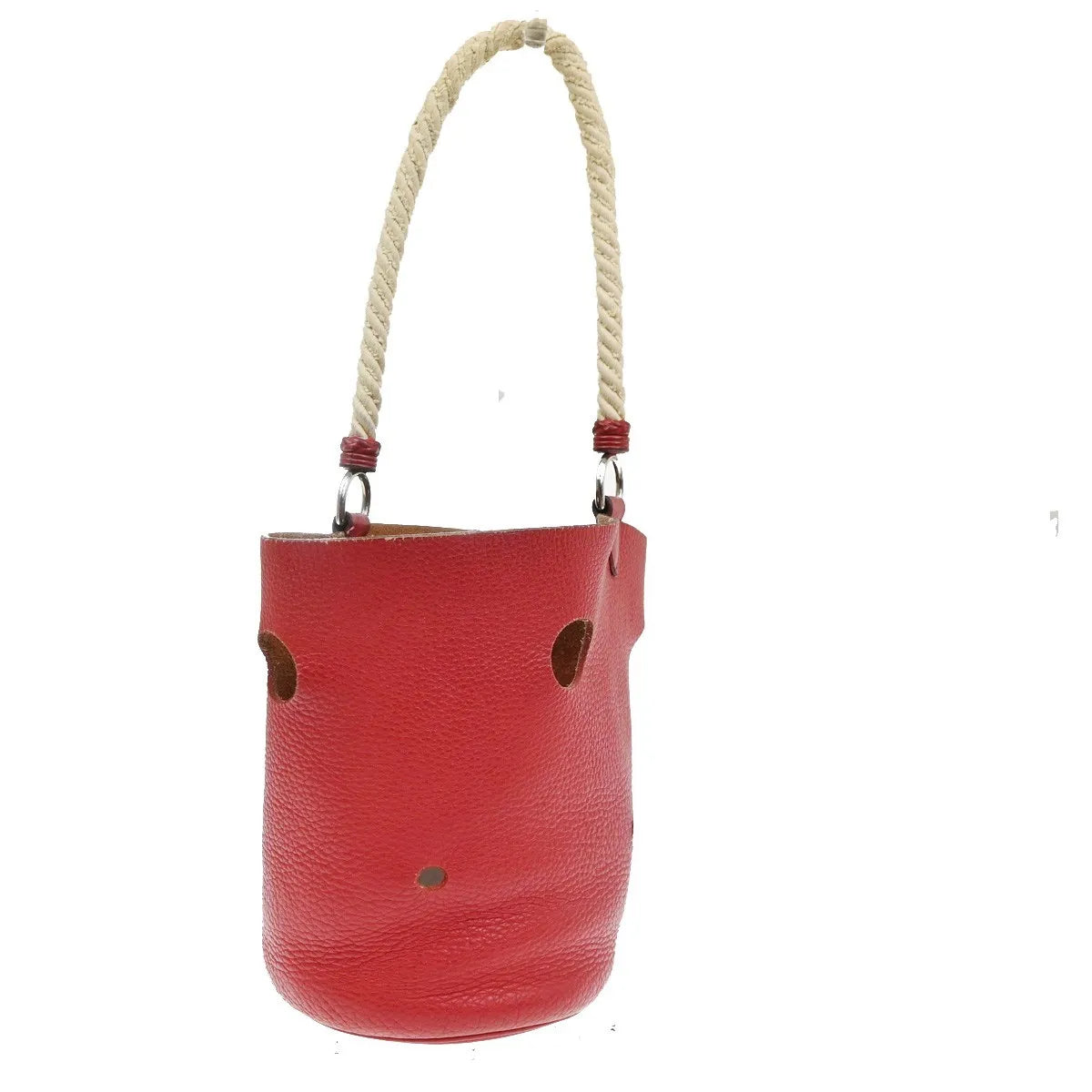 Hermes Mangeoire Taurillon Clemence Leather, Red, Leather, Shoulder Bag