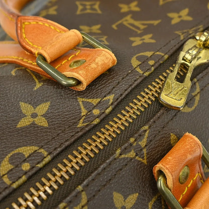 Louis Vuitton Keepall Monogram Canvas, Brown, Canvas, Travel Bag