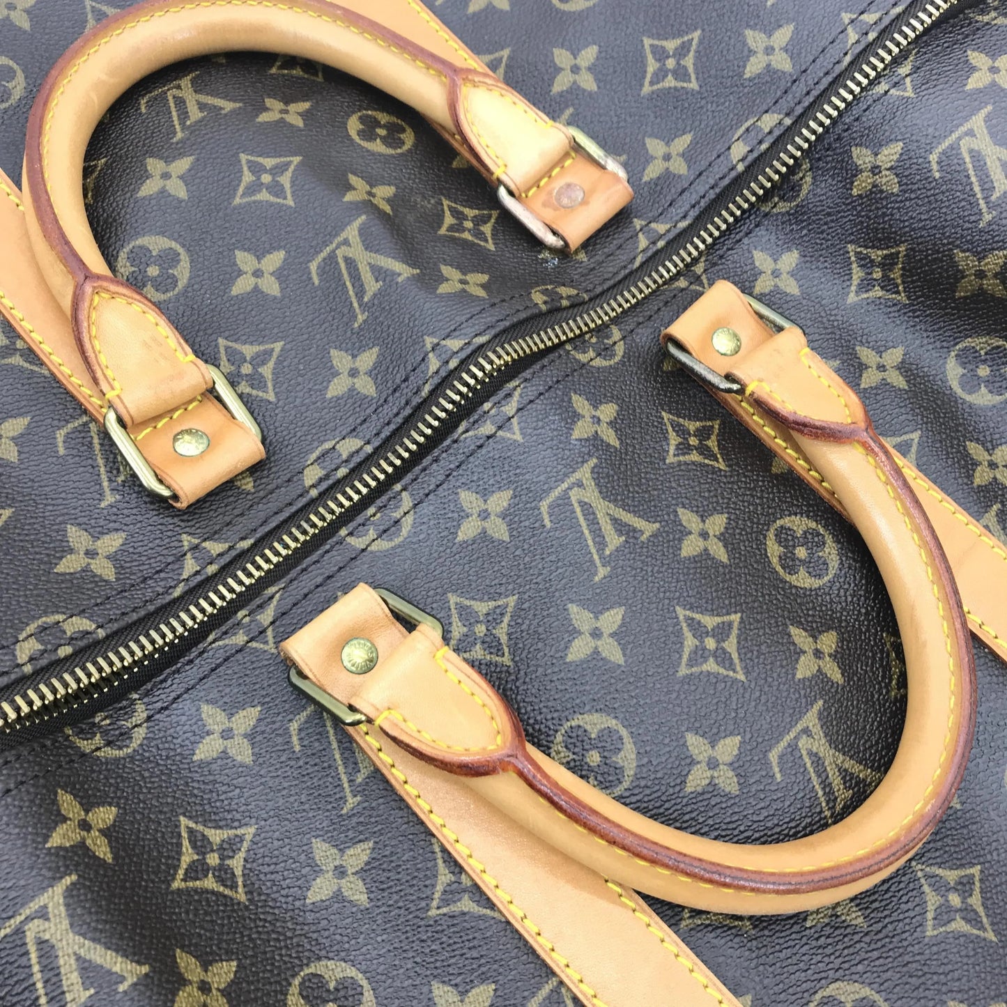 Louis Vuitton Keepall Monogram Canvas, Brown, Canvas, Travel Bag