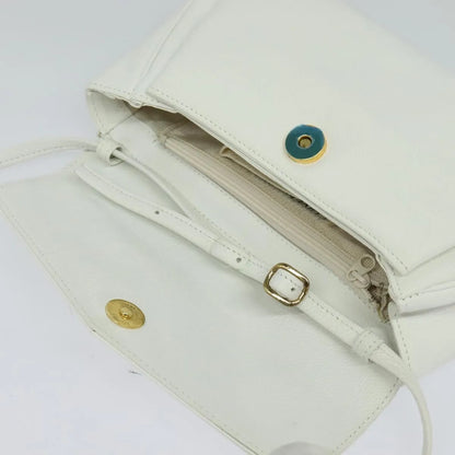 Givenchy Vintage 4G Leather, White, Leather, Shoulder Bag