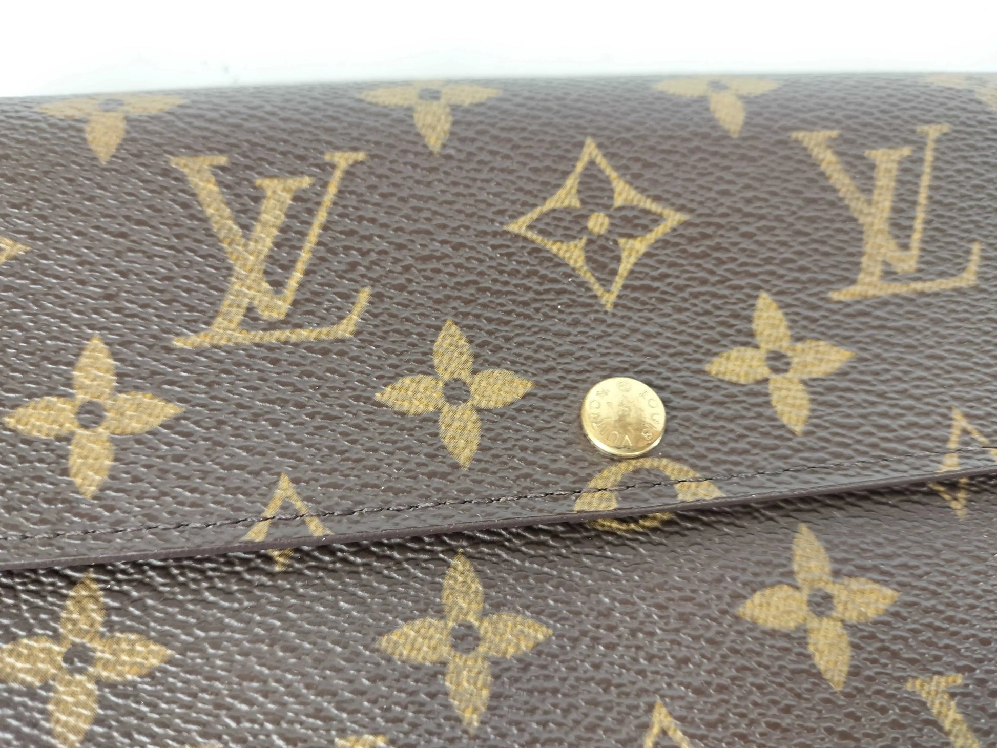 Louis Vuitton Emilie Monogram Canvas, Brown, Canvas, Wallet
