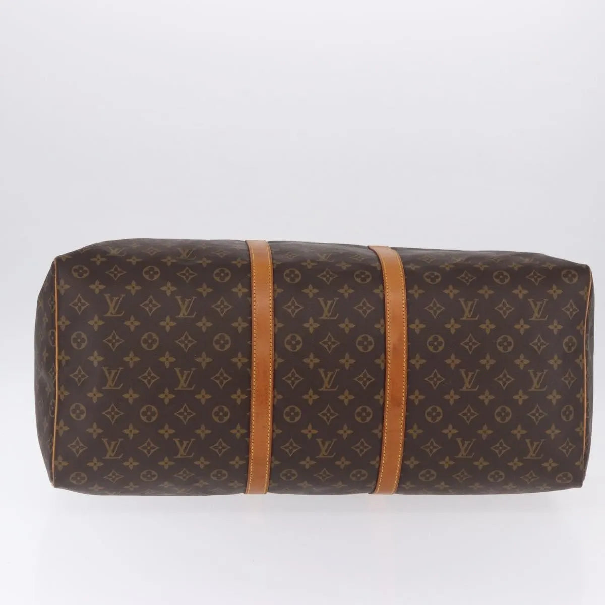 Louis Vuitton Keepall Monogram, Brown, Canvas, Travel Bag