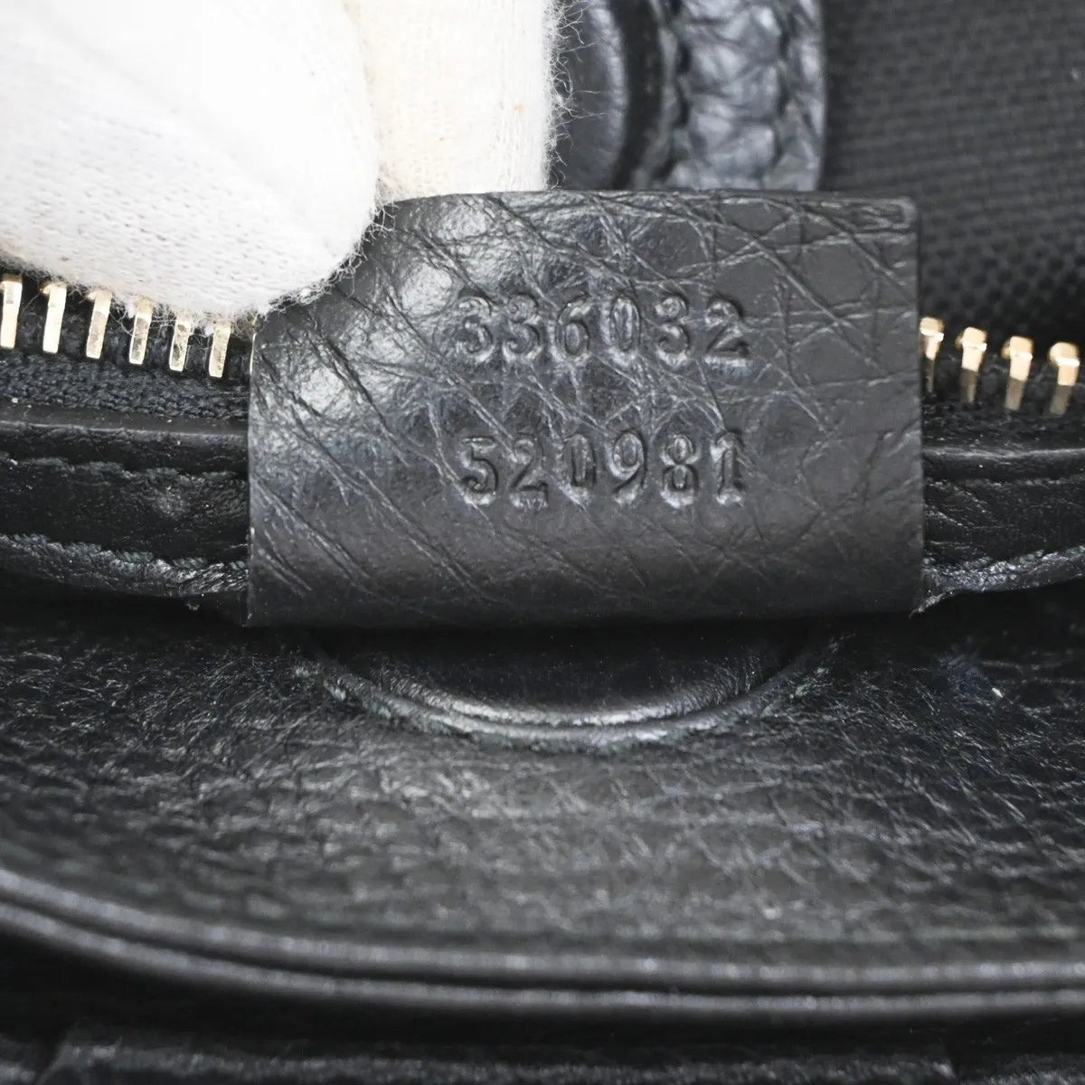 Gucci Bamboo shopper Leather, Black, Leather, Handbag