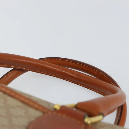 Celine Vintage Macadam Canvas, Beige, Canvas, Handbag