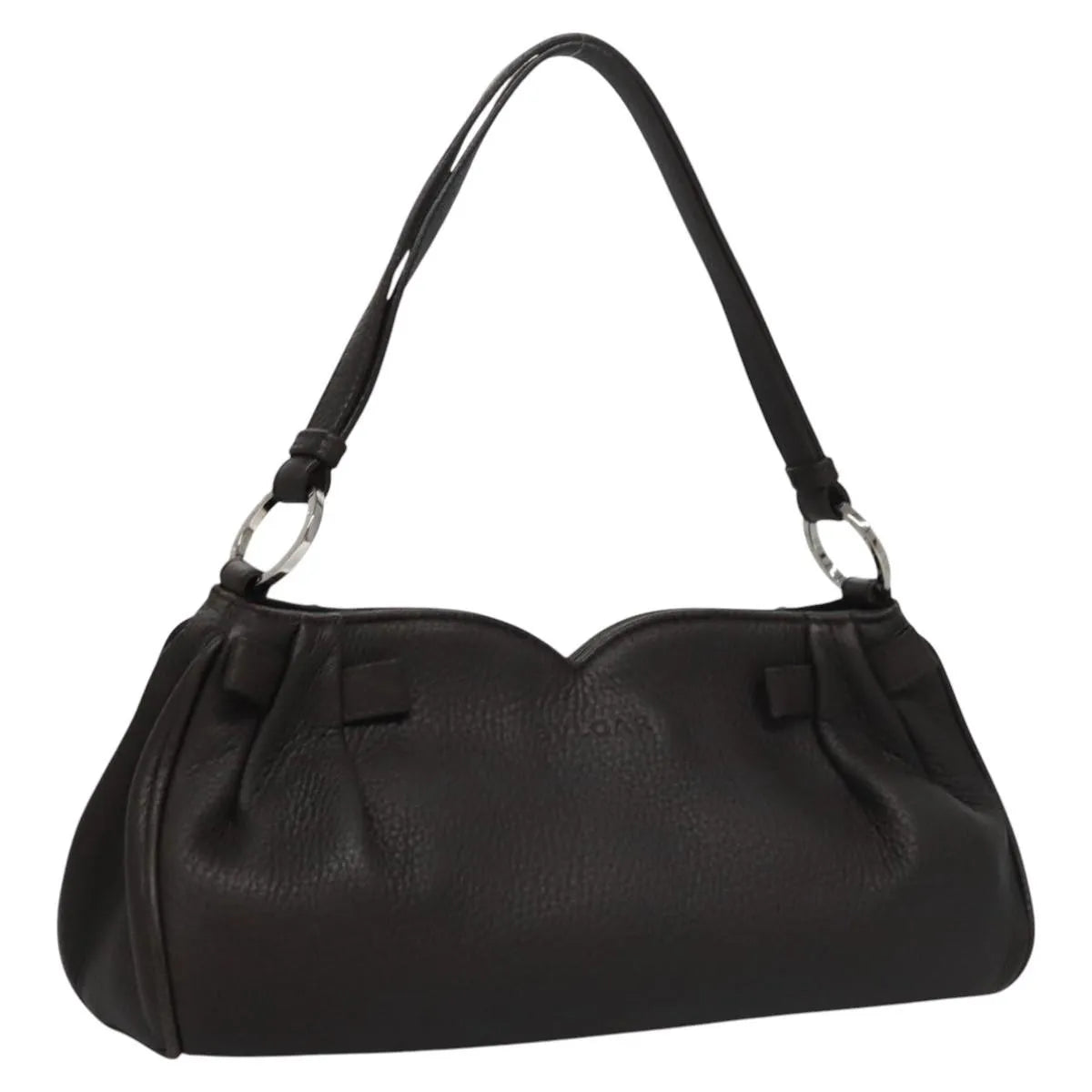 Bvlgari Handbag Leather, Brown, Leather, Handbag