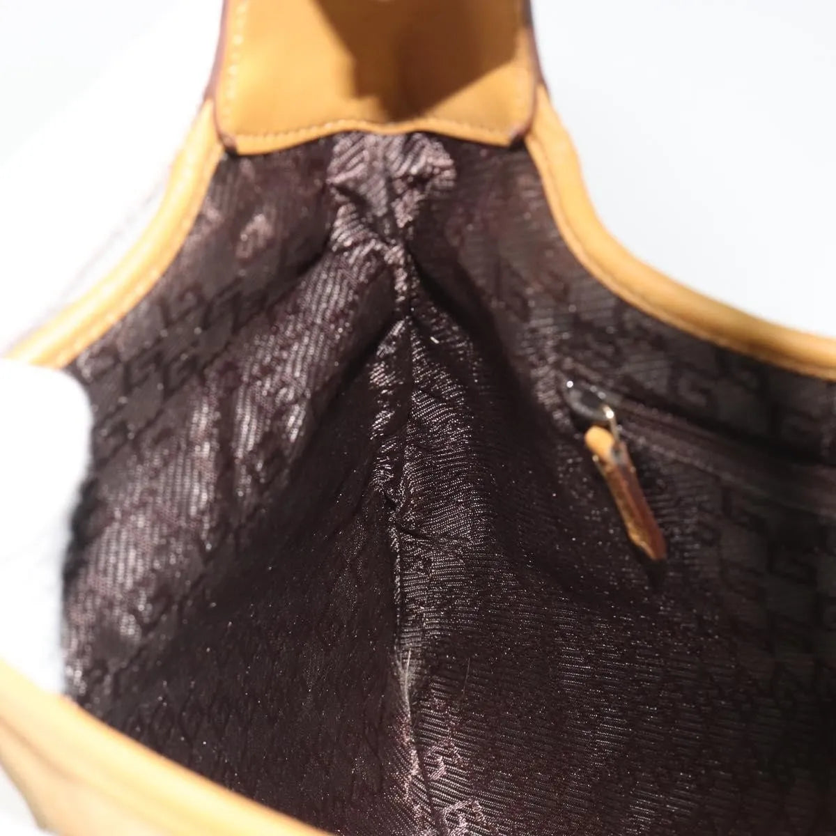 Gucci Bamboo Jackie suede, Brown, Suede, Shoulder Bag