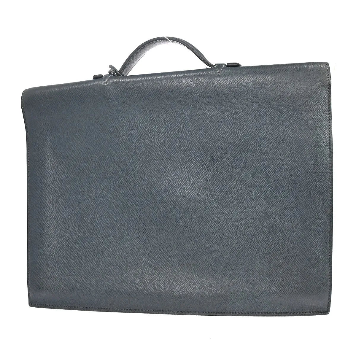 Hermes Sac a Depeches Courchevel, Navy, Leather, Handbag