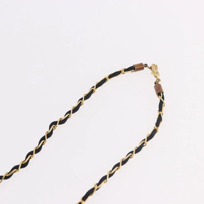 "Chanel CC Perfume Bottle Pendant Chain Long Metal with Leather, Crystals and Faux Pearl", Gold, Metal, Necklace