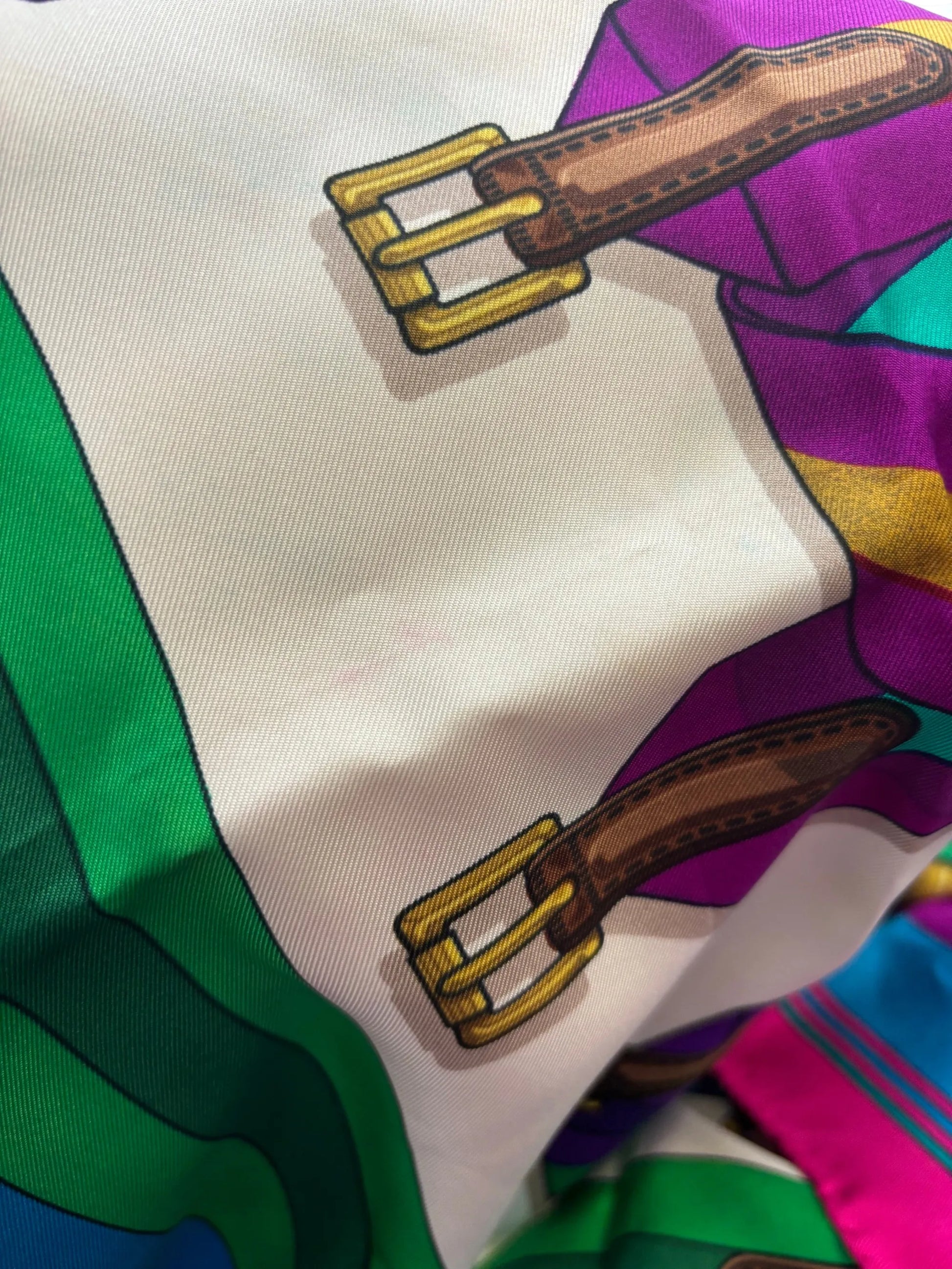 Hermes Carré 90 Silk multicolor, Multicolour, Silk, Scarf
