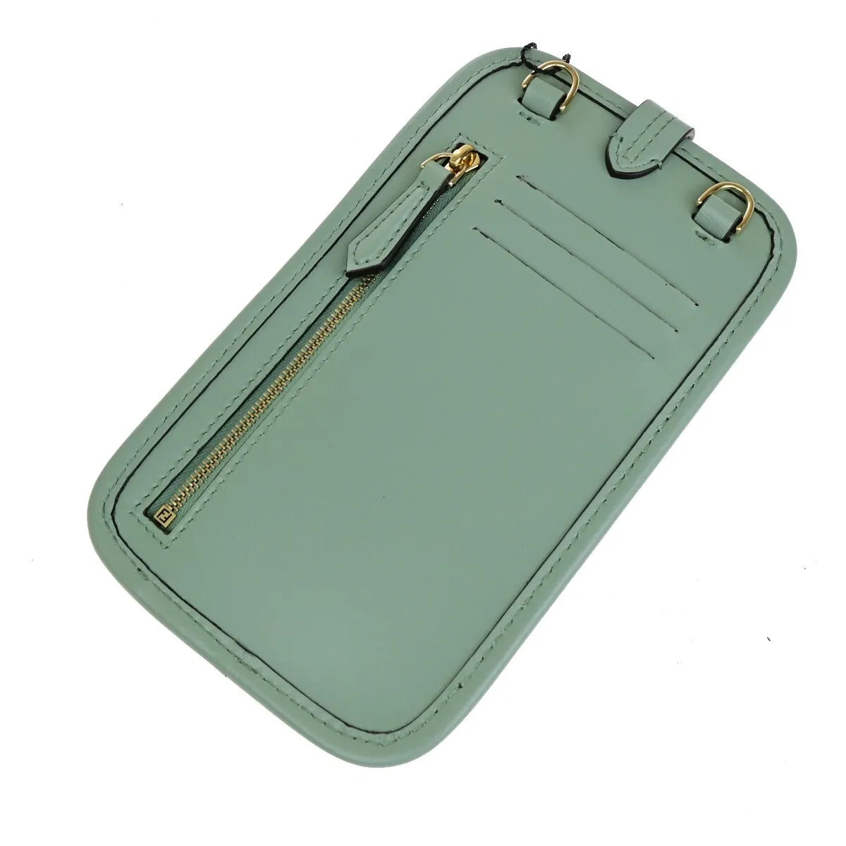 Fendi Smartphone Case leather, Green, Leather, Tech Accessory