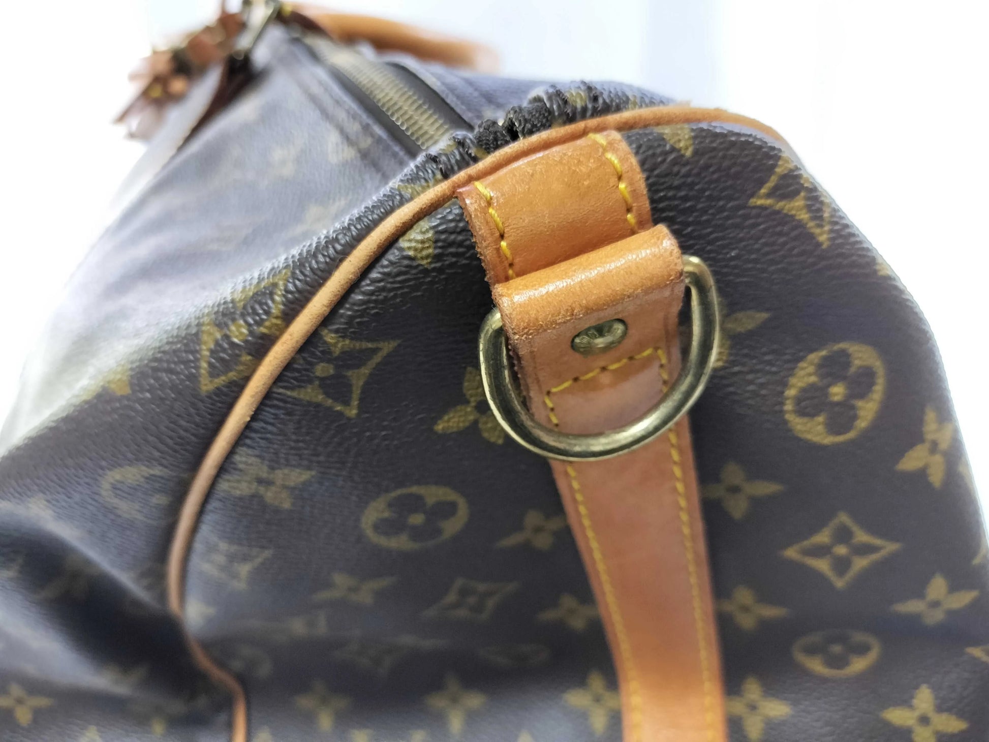 Louis Vuitton Keepall Monogram Canvas, Brown, Canvas, Travel Bag