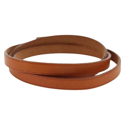 Hermes Hapi 3 Leather with Metal, Brown, Leather, Bracelet
