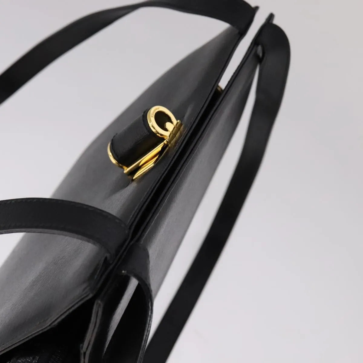 Salvatore Ferragamo Vintage Leather, Black, Leather, Shoulder Bag