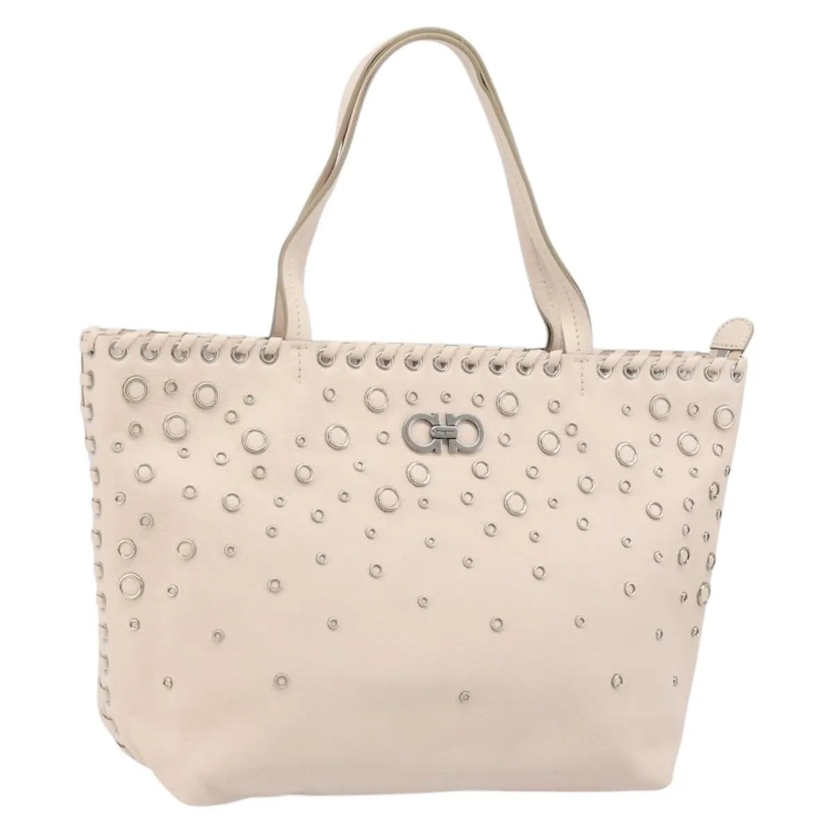 Salvatore Ferragamo Gancini Leather, Pink, Leather, Handbag